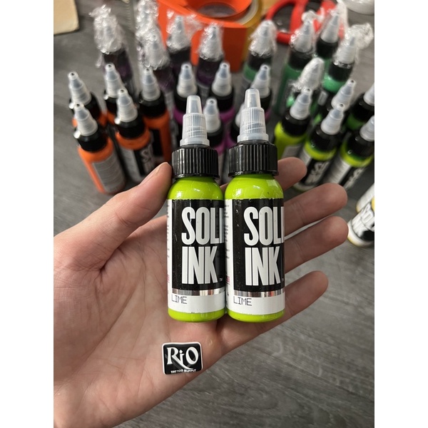 Mực xăm solid Lime chính hãng usa