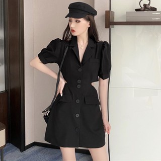 YATWIN ✤❉Small sweet wind dress female 2020 summer wear new temperament show thin waist receive short sleeve skirt suit joker tide
