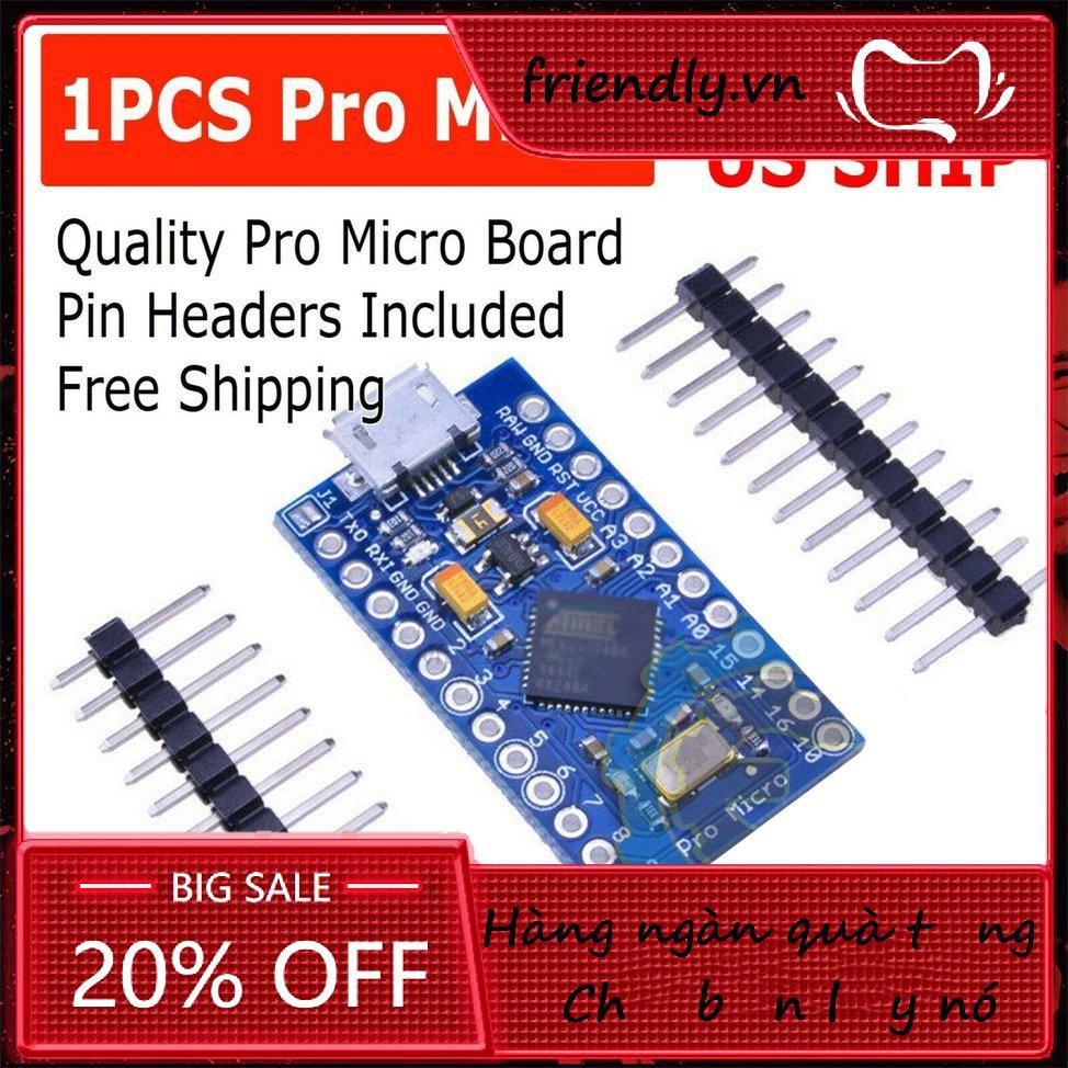 Mô Đun Điều Khiển Atmega32U4 5v / 16mhz Kèm Phụ Kiện