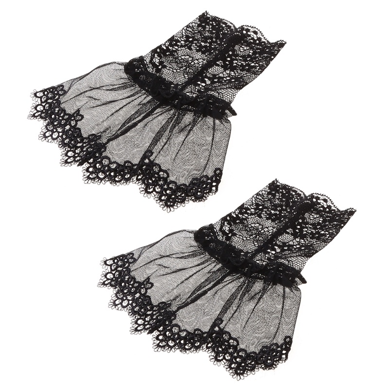 San * Áo Sweater Giả Ren Màu Trơn Thêu Hoa Thanh Lịch Có Thể Tháo Rời Trang Trí Mùa Thu Hàn Quốc Cho Nữ