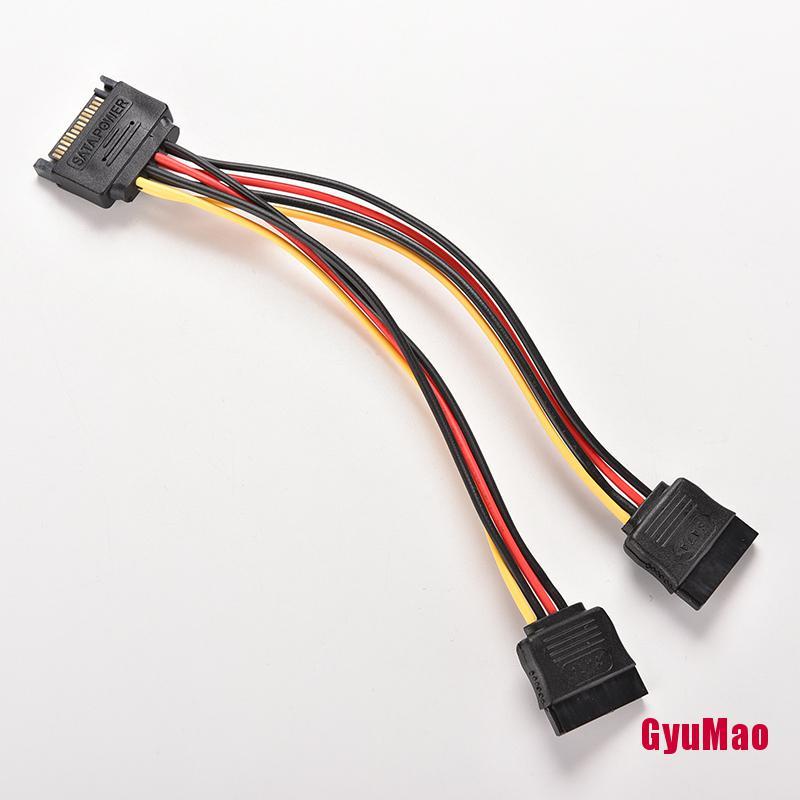 Cáp Chia Nguồn SATA Male Sang SATA Female 1:2 Y 15 Pin Cho Máy Tính