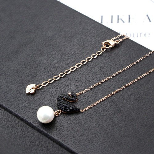 Dây Chuyền Thiên Nga Titan Ko Đen TT 3364