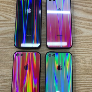 Ốp iphone 5g / 5s / 5se dẻo viềng lưng kính màu