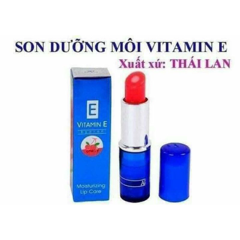 🇹🇭[CHÍNH HÃNG] SON DƯỠNG VITAMIN E CHERRY THÁI LAN CÓ MÀU KHÔNG CHÌ 🇹🇭🇹🇭