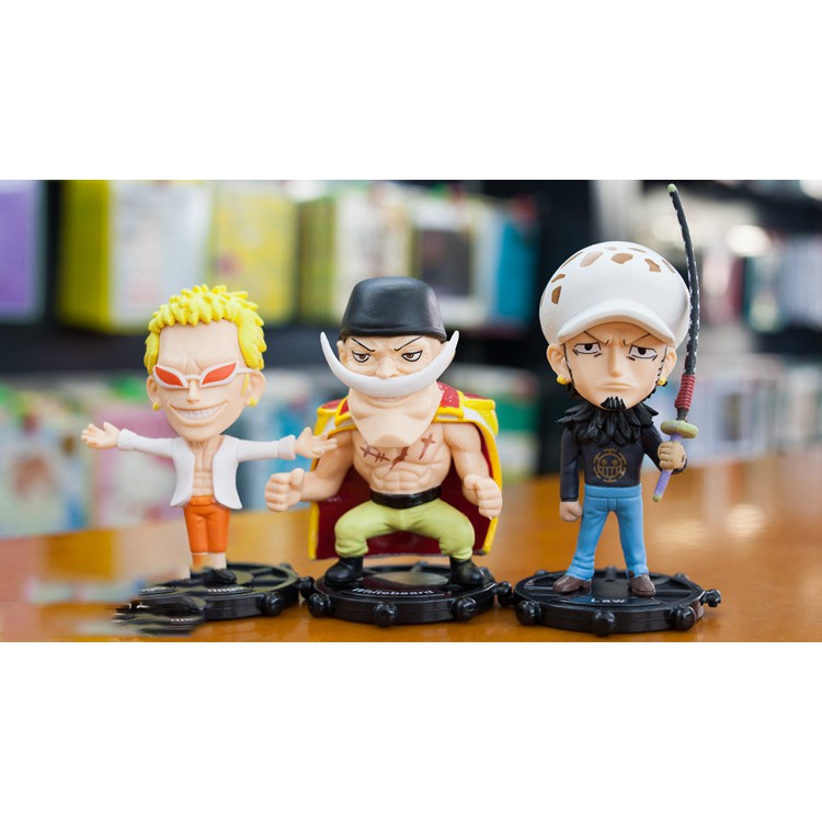 Combo 5 Mô hình onepiece Râu Trắng Luffy ZoZo LAW - Thất vũ hải