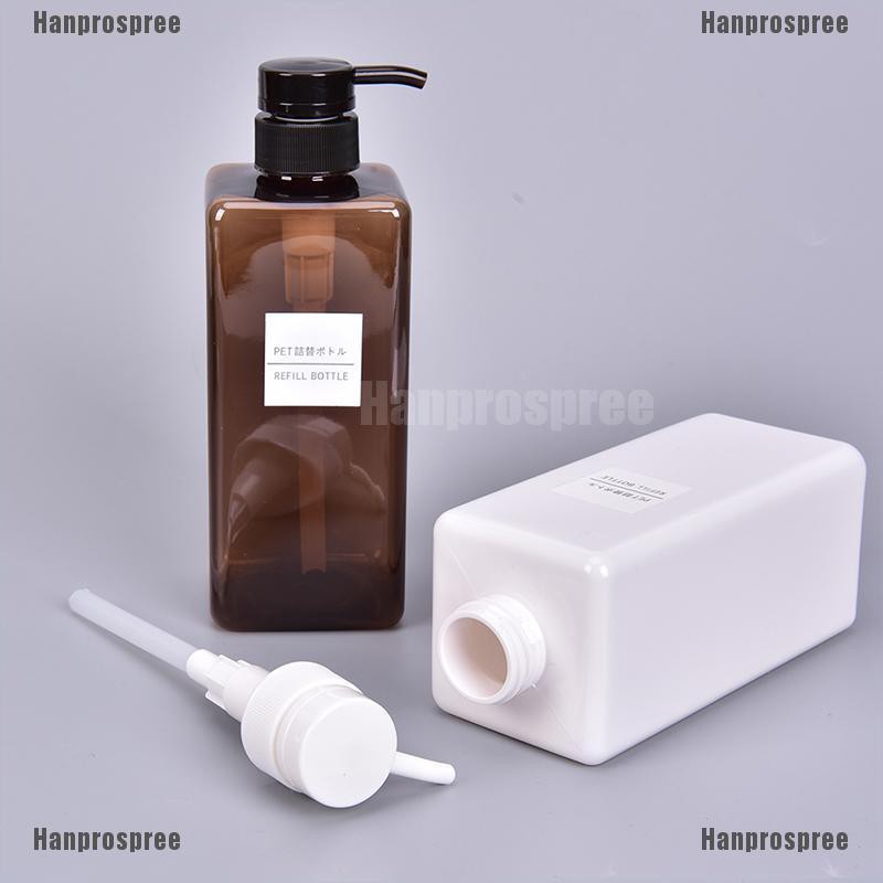 Chai Nhựa Rỗng 650ml Đựng Mỹ Phẩm / Dầu Gội / Dầu Gội Tiện Dụng