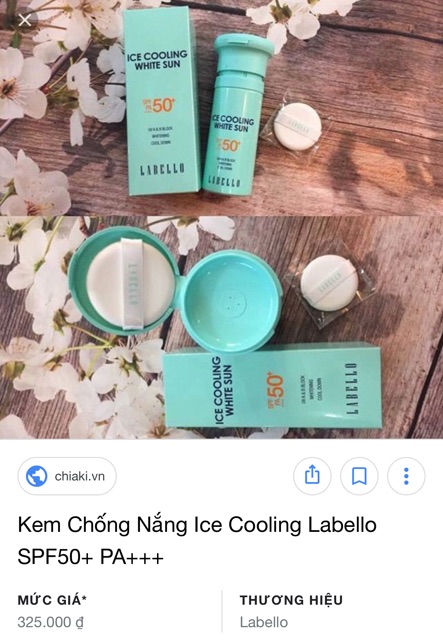 Kem Chống Nắng Ice Cooling White Sun