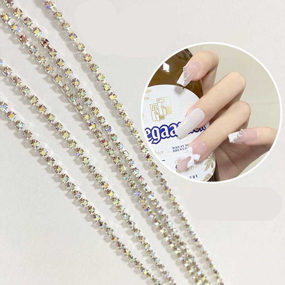 Chuỗi Dây Trang Trí Móng Tay Xinh Xắn Cho Nữ|Phụ Kiện Trang Trí Móng Tay Nghệ Thuật DIY|Dây Chuyền Xích Thời Trang Cá Tính