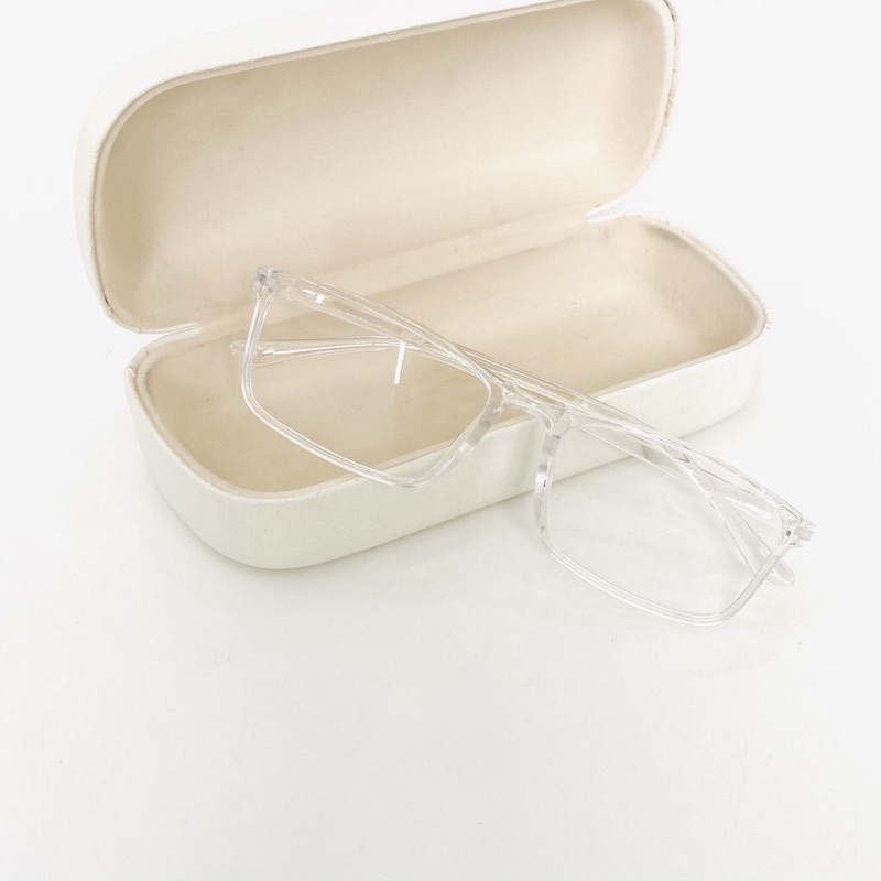 Kính giả cận vuông gọng nhựa dẻo có thể thay mắt kính cận | BigBuy360 - bigbuy360.vn