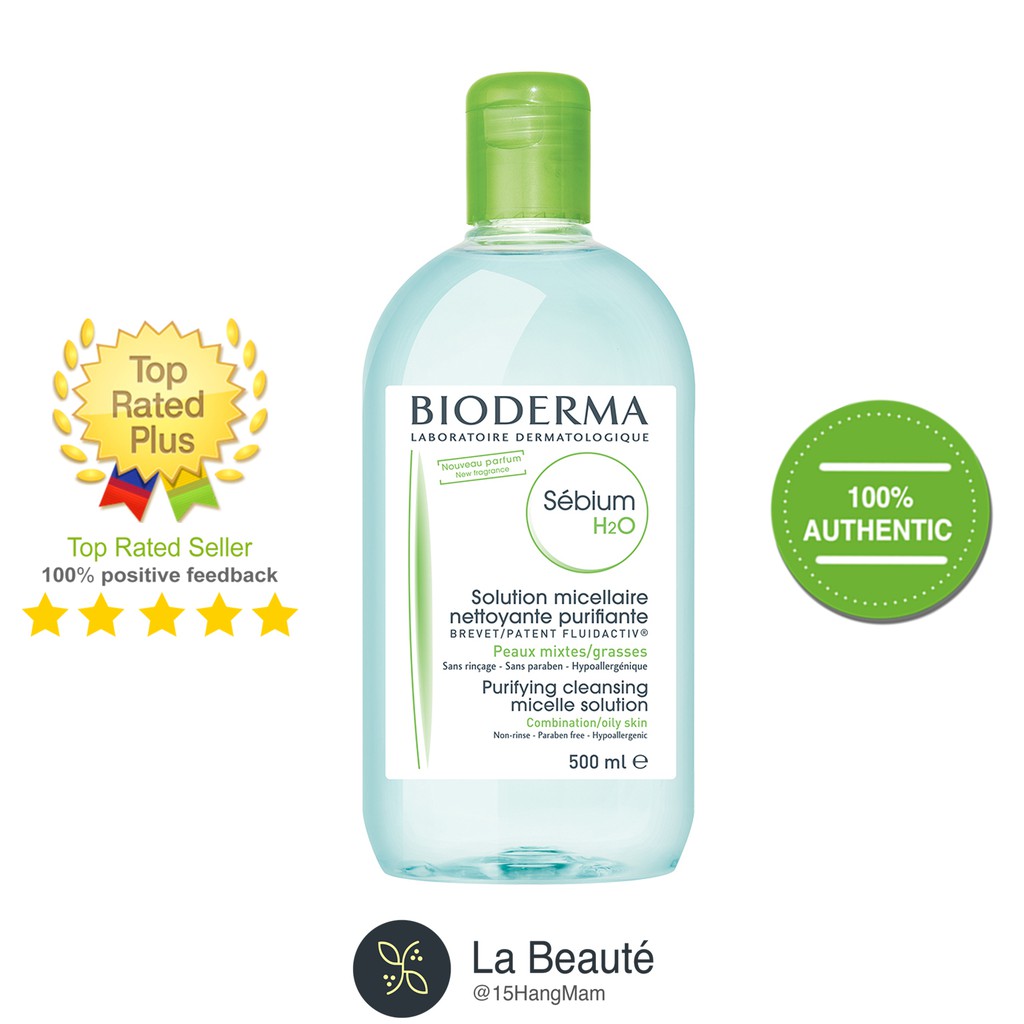 Nước Tẩy Trang Bioderma H20 Hồng, Xanh Lá, Xanh Dương [100ml ~ 500ml]Hồng 500ml | BigBuy360 - bigbuy360.vn