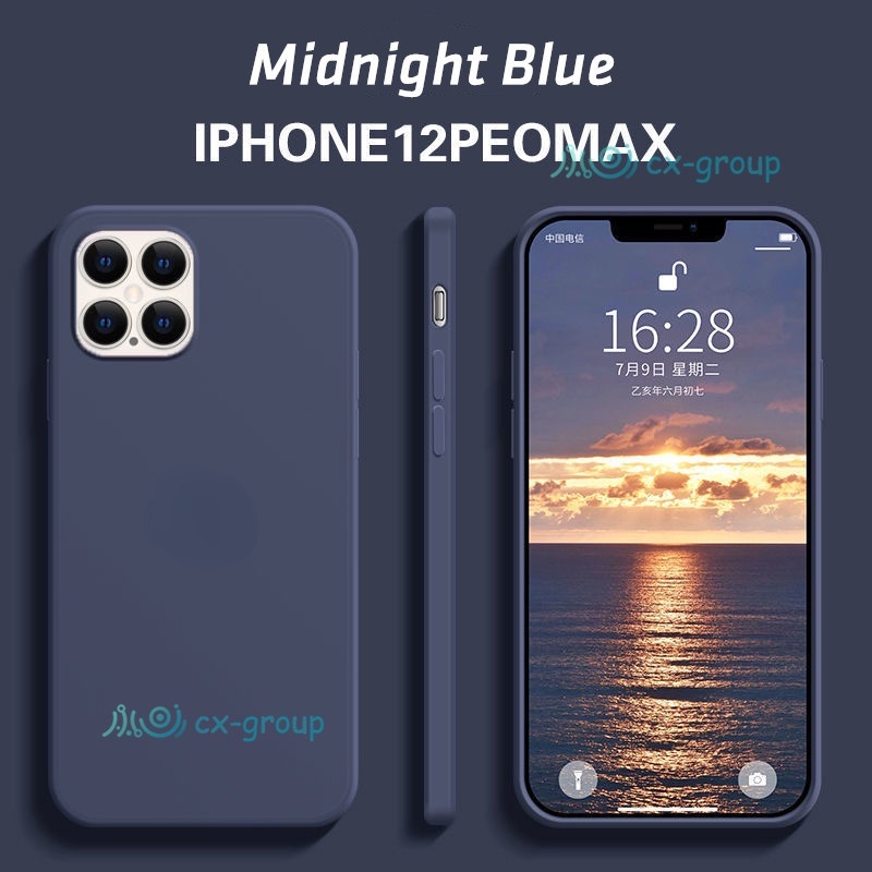 Ốp điện thoại silicon cao cấp có logo độc đáo cho iPhone 12 Mini 12 Pro Max 12 5.4&quot; 6.1&quot; 5.7&quot;