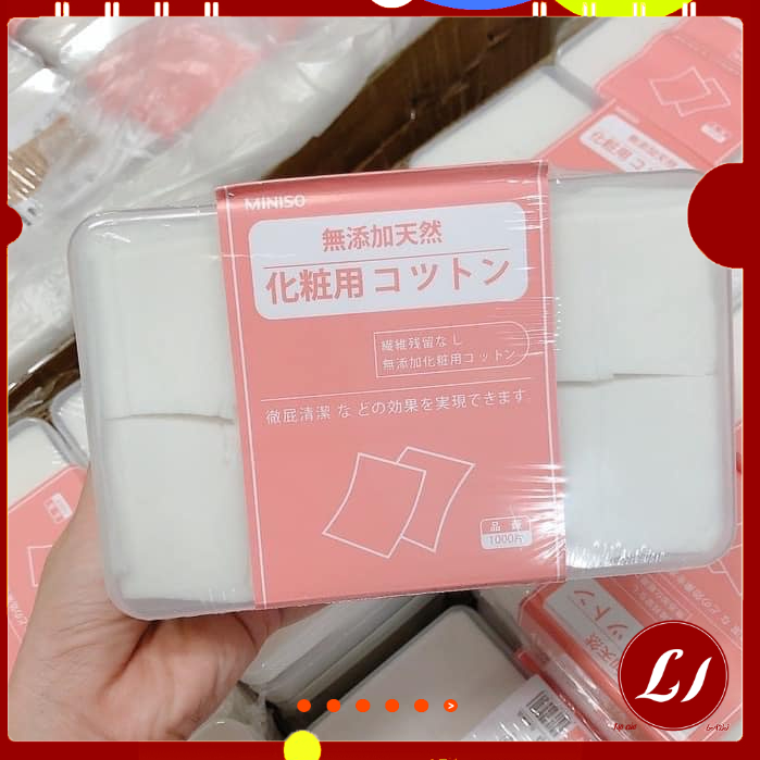 Set 1000 miếng BÔNG TẨY TRANG MINISO- Labi