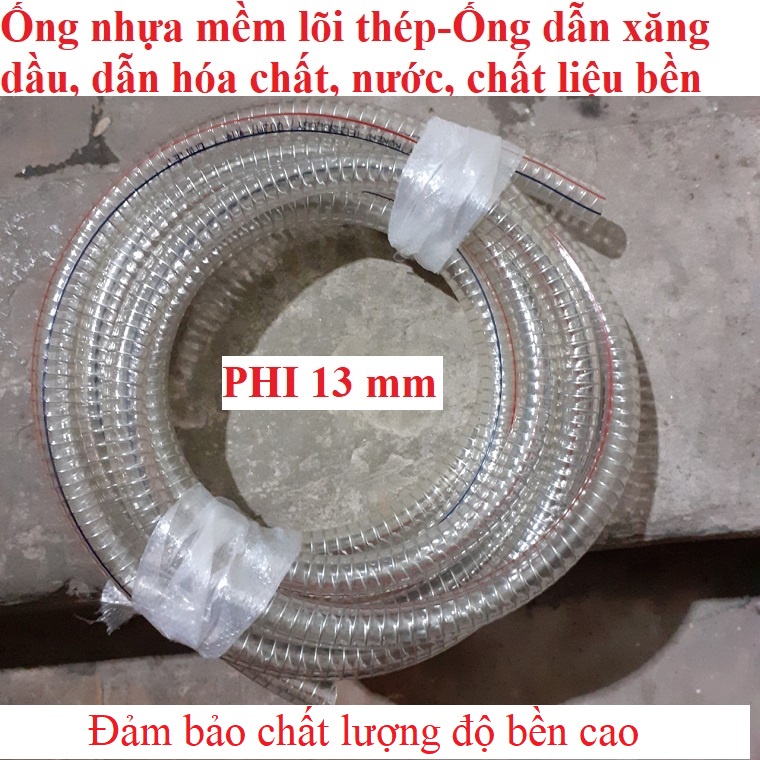 Ống nhựa mềm lõi thép phi 13mm siêu bền