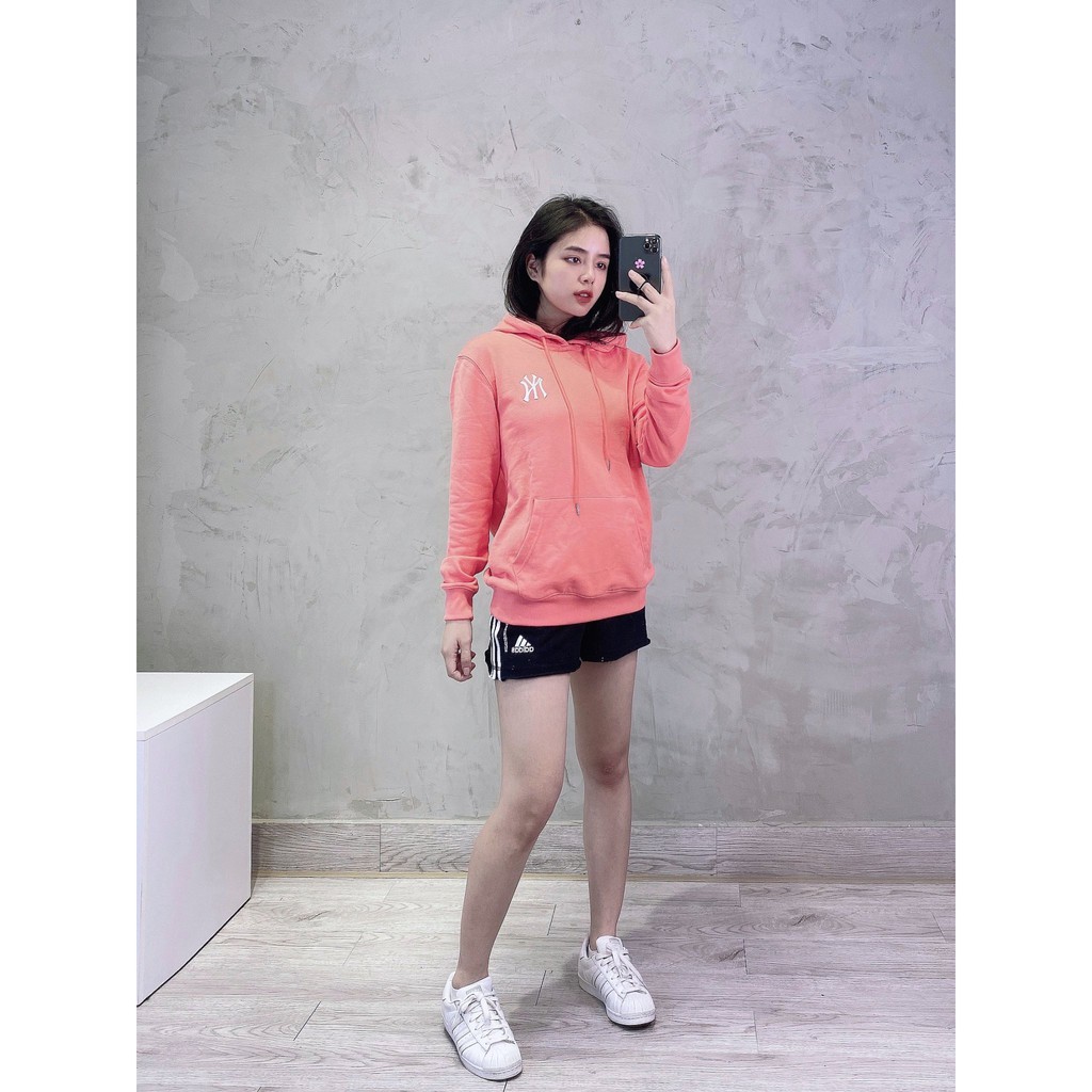 (HÀNG XUẤT XỊN) Áo NY008 Hồng Đỏ M/L/B HOODIE Made in Vietnam full tag code SIZE S M L | BigBuy360 - bigbuy360.vn