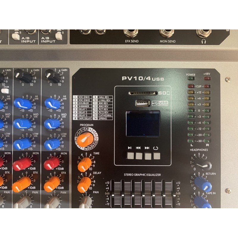 Bàn mixer PV10/4USB có Bluetooth