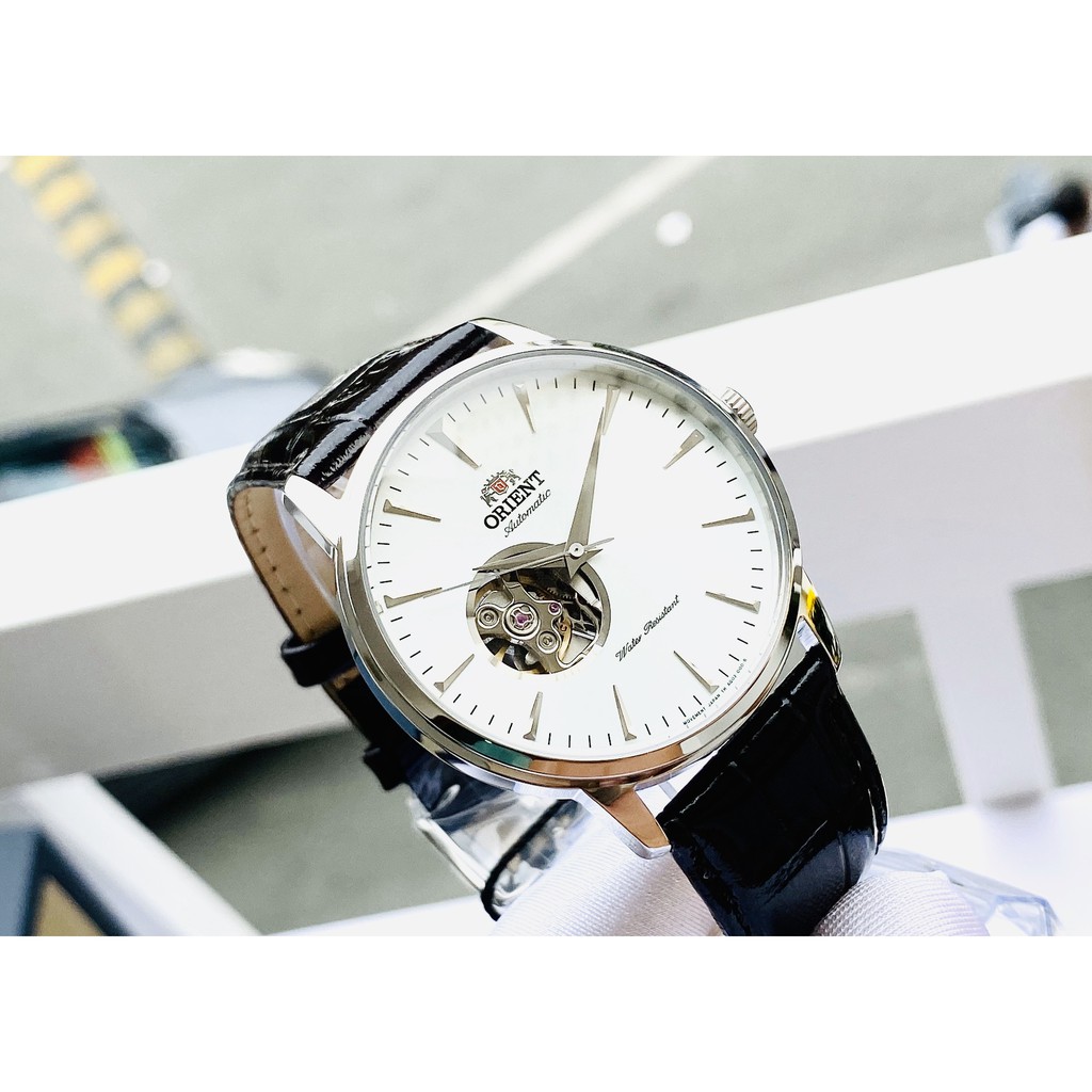 ĐỒNG HỒ NAM ORIENT AUTOMATIC Esteem Gen2 FAG02005W0 Size 41mm Máy Tự Động Lộ Tim Open Heart Dây Da Mặt Màu Trắng