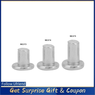 Đinh Tán Đầu Dẹt 3 / 4 / 5mm Dài M2.5 Bằng Nhôm