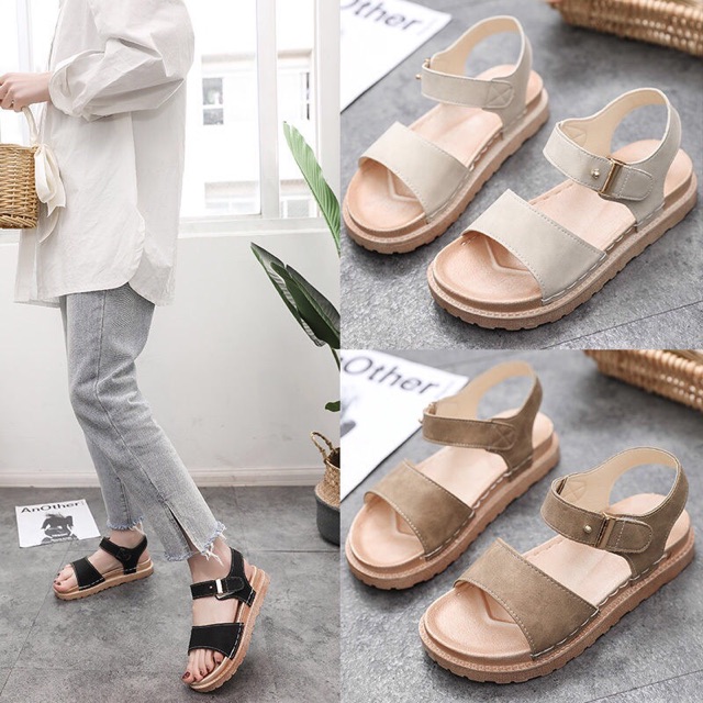 Order sandal quai hậu nữ 3 màu mẫu new 2020 bán chạy - hàng quảng châu