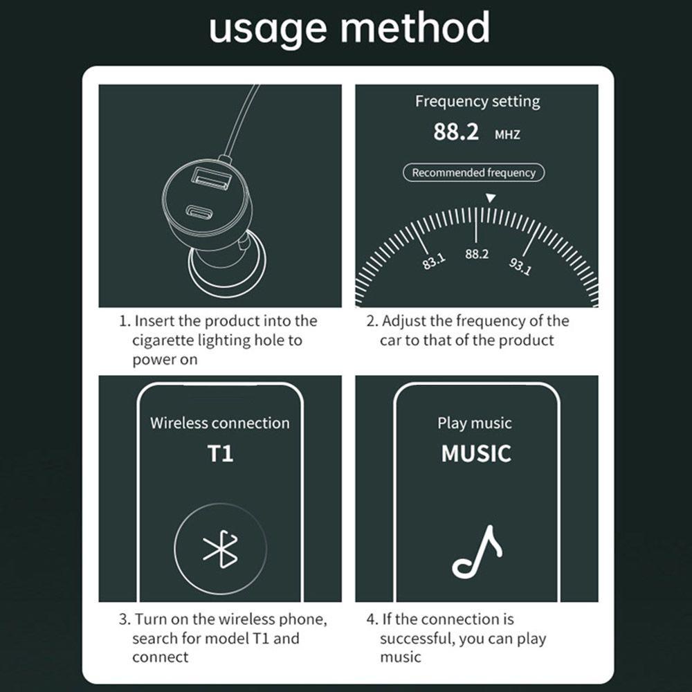 Máy Phát MP3 Bluetooth Tích Hợp Đài FM Cho Xe Hơi