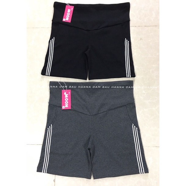 [HANNA] Quần bầu đùi thun cotton loại 1 co dãn thoải mái thoáng mát mùa hè có lưng thun điều chỉnh free size 40-75kg