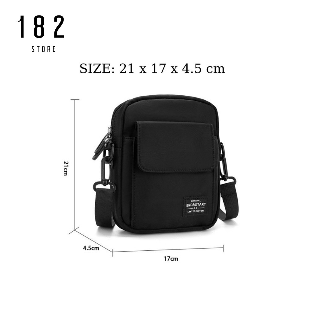 Túi Đeo Chéo Unisex Nam Nữ Nhỏ Gọn Thời Trang Phong Cách Nhật Bản Hiện Đại Vải Chống Nước Cao Cấp - The Black Box | BigBuy360 - bigbuy360.vn