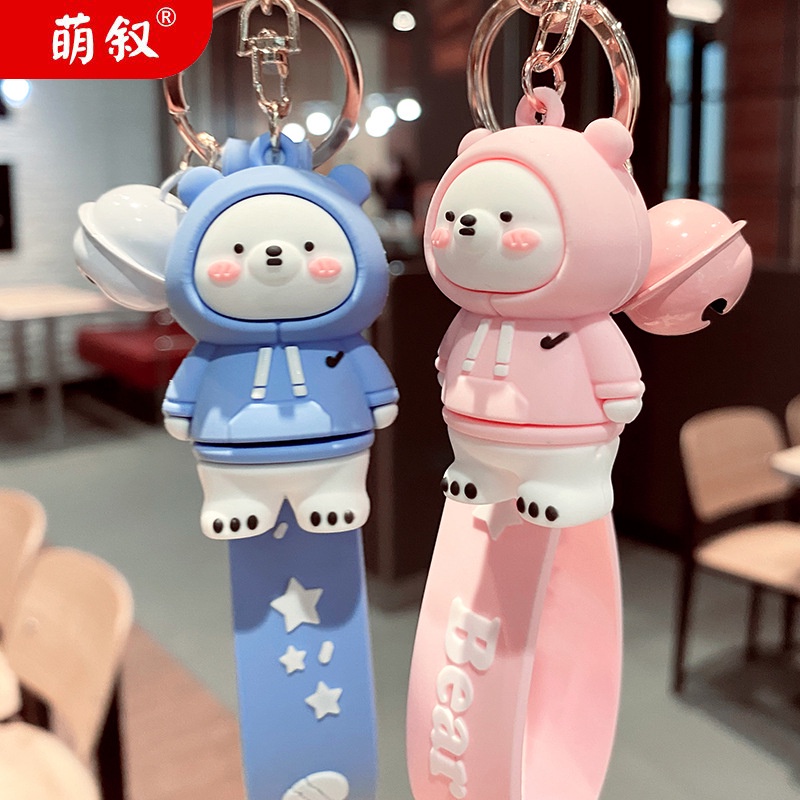 Móc Chìa Khóa Hình Gấu Hoạt Hình Sáng Tạo Dễ Thương