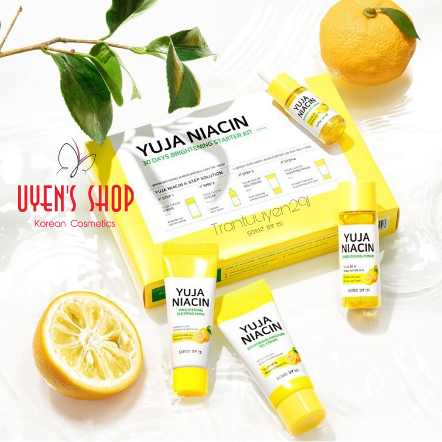 Set dưỡng trắng Yuja Niacin 30Days Brightening Started Kit (4 món)