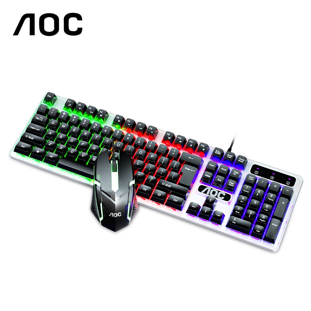 Combo Bàn Phím & Chuột Có Dây AOC/BOSTON/HUYNDAI Chuyên Game Chính Hãng