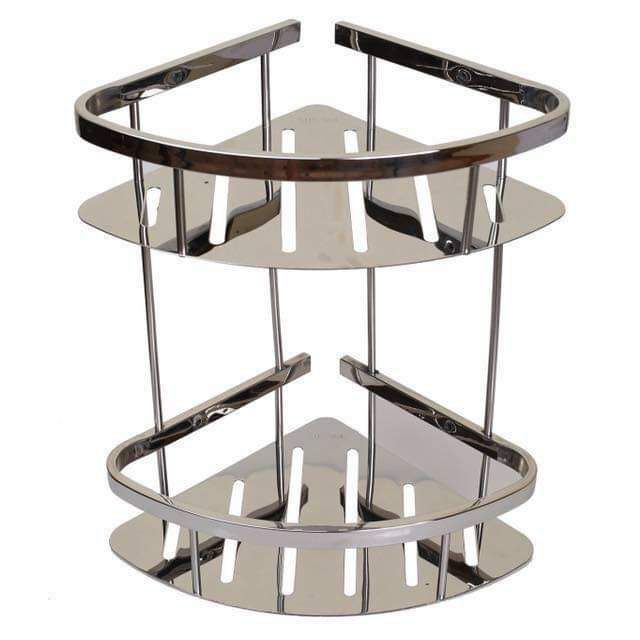 Kệ góc inox 2 tầng