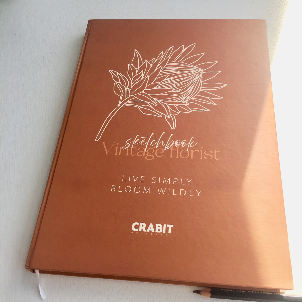 Sổ tay Crabit Sketchbook - Florist (Hoa Nâu)