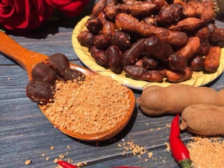 Me Lào kèm muối tôm