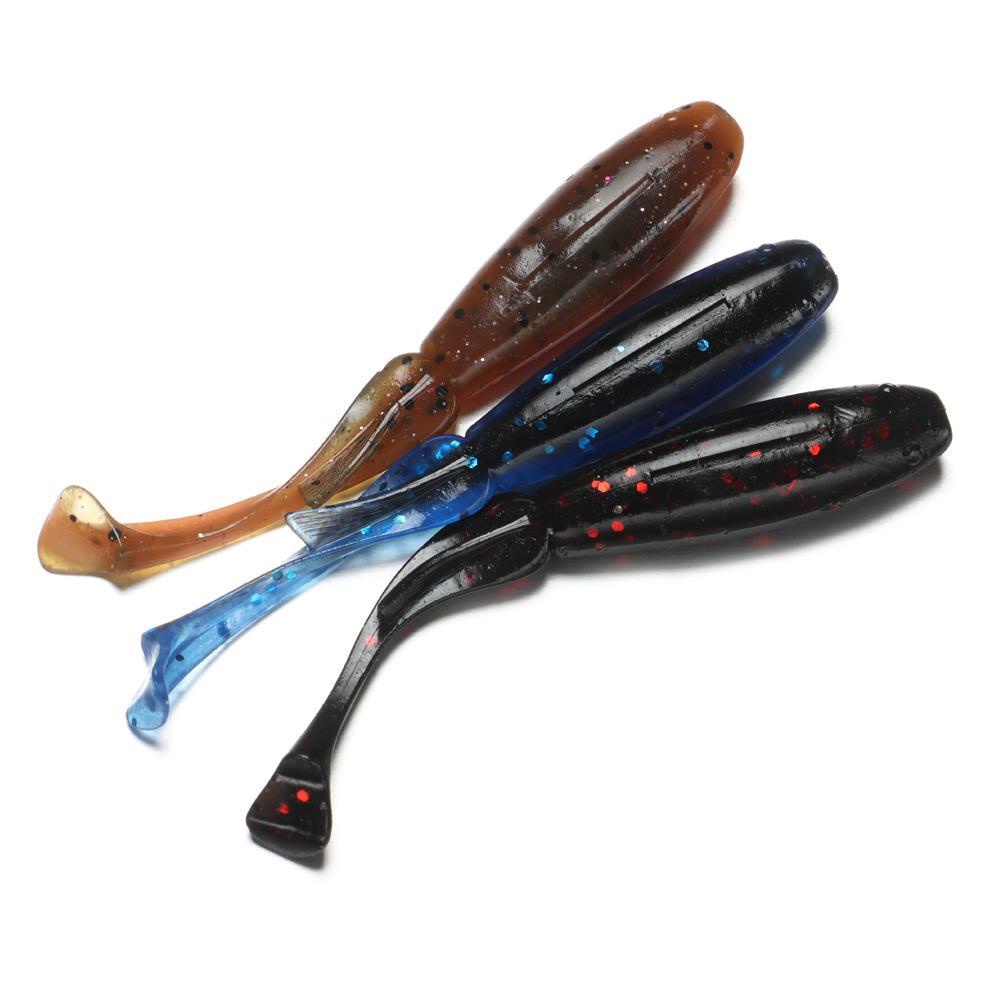 MUVAKO Set 10 mồi câu cá giả wobbler  mềm mại 8cm 3.4g