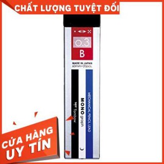 Ruột chì 0.3mm-B, Ngòi chì MONO 0.3mm-B, Mono Grap Pencil Llead Tombow 03MM-B