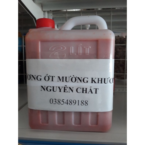 Tương ớt mường khương siêu cay nguyên chất can 2 lít