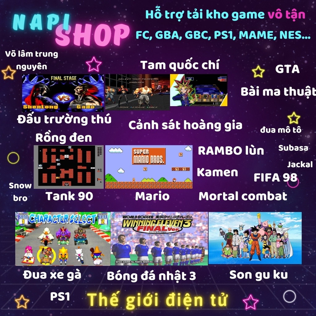 Game Stick 4k HDMI điện tử 4 nút máy chơi game cầm tay không dây