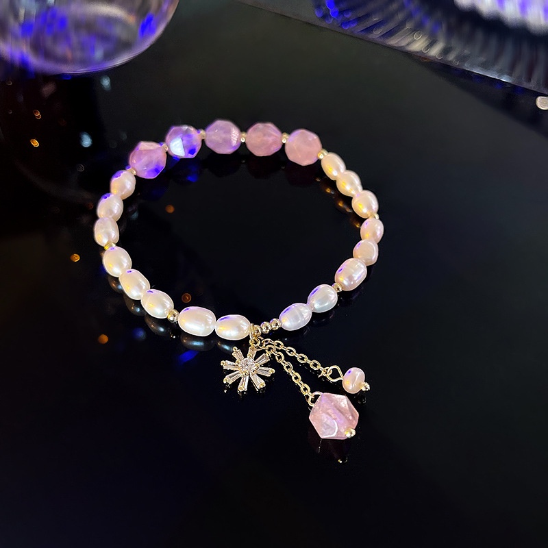 Vòng Đeo Tay Đính Hạt Ngọc Trai Siêu Lấp Lánh Thời Trang Năm 2022 Cho Nữ