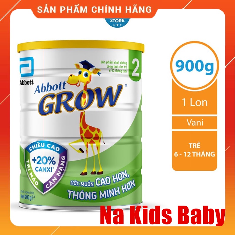 Sữa bột Abbott Grow 2 hươu cao cổ 900g chính hãng date 2024