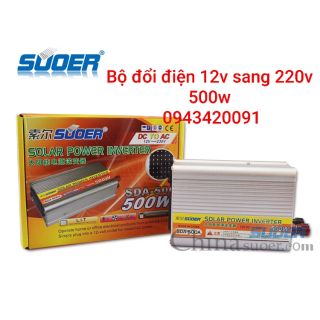 BỘ ĐỔI ĐIỆN 12V SANG 220V 500W. SUOER SDA-500W