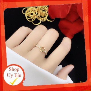 ❤️FREESHIP ❤️ Nhẫn Kim Tiền - Nhẫn Kim Tiền Bạc Xi Vàng