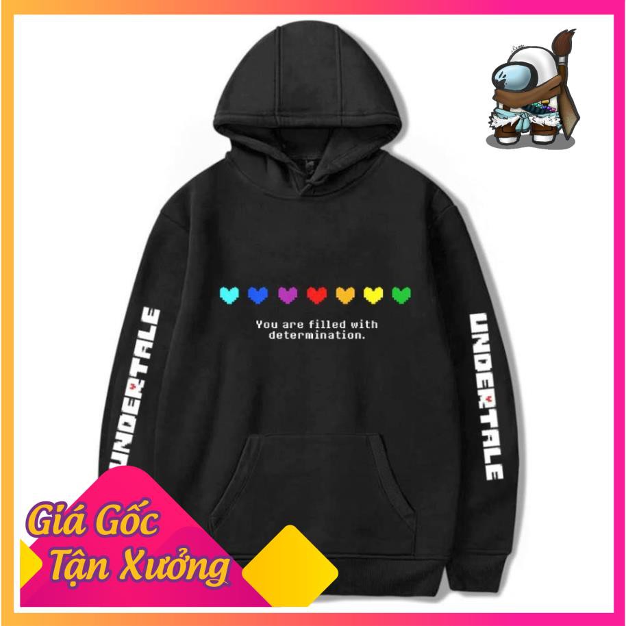 Mẫu áo Hoodie Undertale - You are Filled with Determination ngầu lòi cực HOT