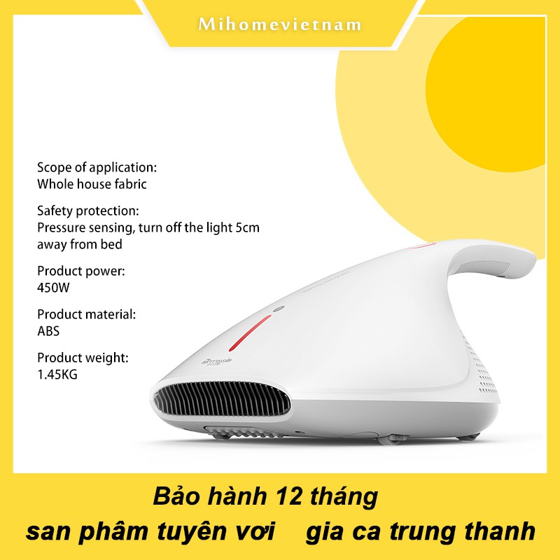 [Mã ELMS5 giảm 7% đơn 300K] Máy hút bụi diệt khuẩn UV gối đệm giường Deerma CM800