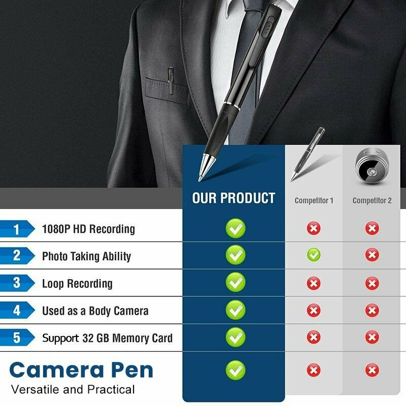 Bút camera mini Giấu Kín Ghi Âm video dvr