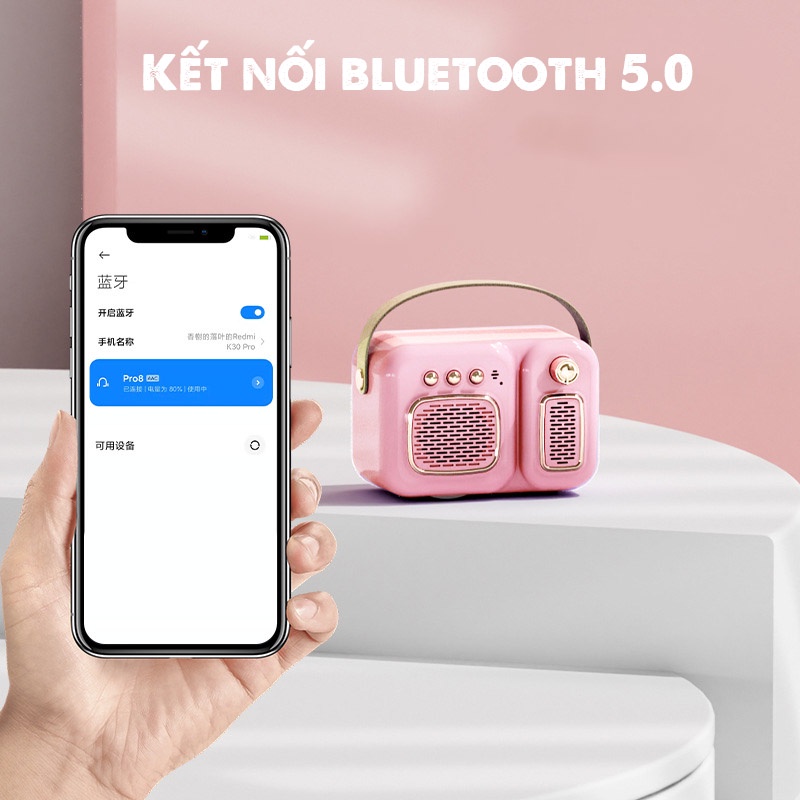Loa Bluetooth không dây mini thiết kế cổ điển T3 decor trang trí phòng làm quà tặng ý nghĩa - mẫu mới 2022