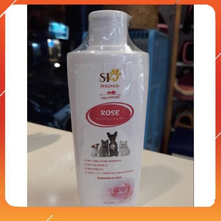 Sữa tắm chó mèo PetLove X - chai 200ml - khử hôi lưu hương lâu không gây kích ứng da