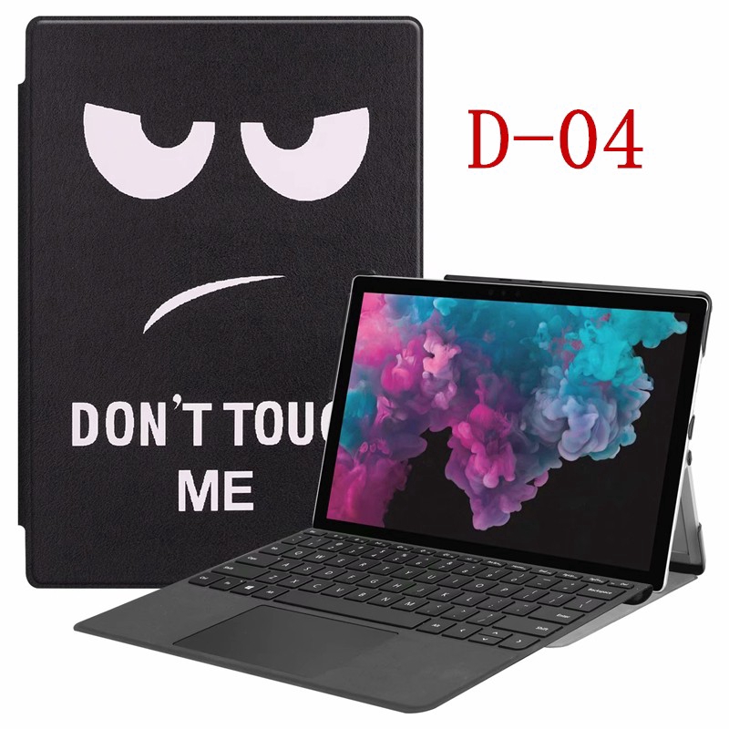 PU Leather Protector Stand Holder Cover Case For Microsoft Surface Pro 4 5 6 12.3 inch