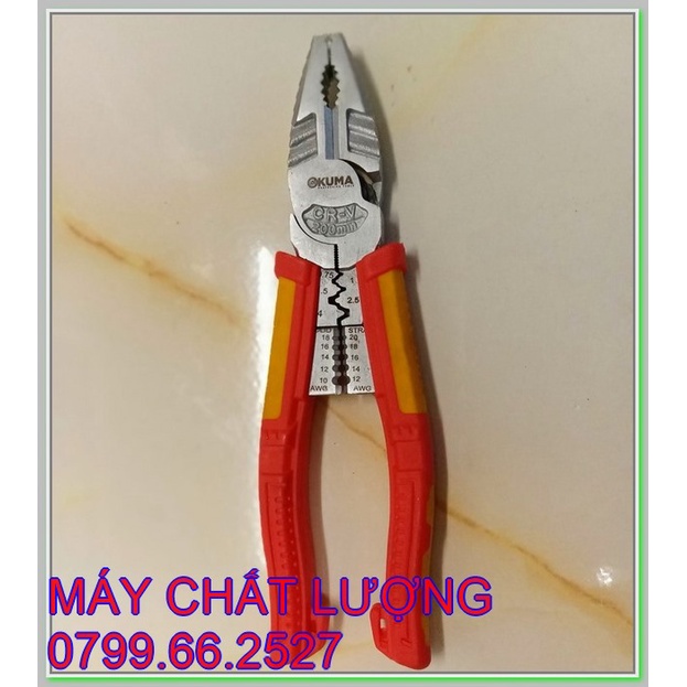 Kiềm đa năng 8" OKUMA , cắt dây, bấm cốt, vặn bulong