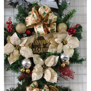 Vòng nguyệt quế Noel Handmade kt 30cm, 40cm, 60cm