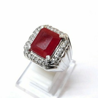 Nhẫn Đính Đá Ruby Chatam Octagon