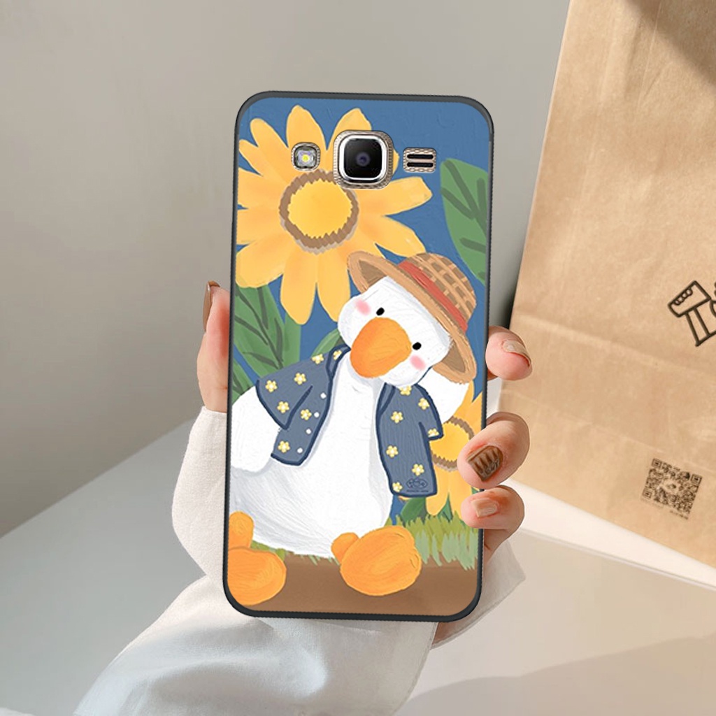 Ốp lưng Samsung J2 Prime/J3 2015/J3 2016/J5 2015/J7 2015 chú vịt đáng yêu, lucky duck, ốp cặp đôi dễ thương