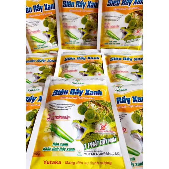 SIÊU RẦY XANH gói 100gr , đặc trừ rầy và trứng rầy